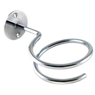 Dryer Holder Wall Mountable for Dryer Fitted with Nozzle, Silver