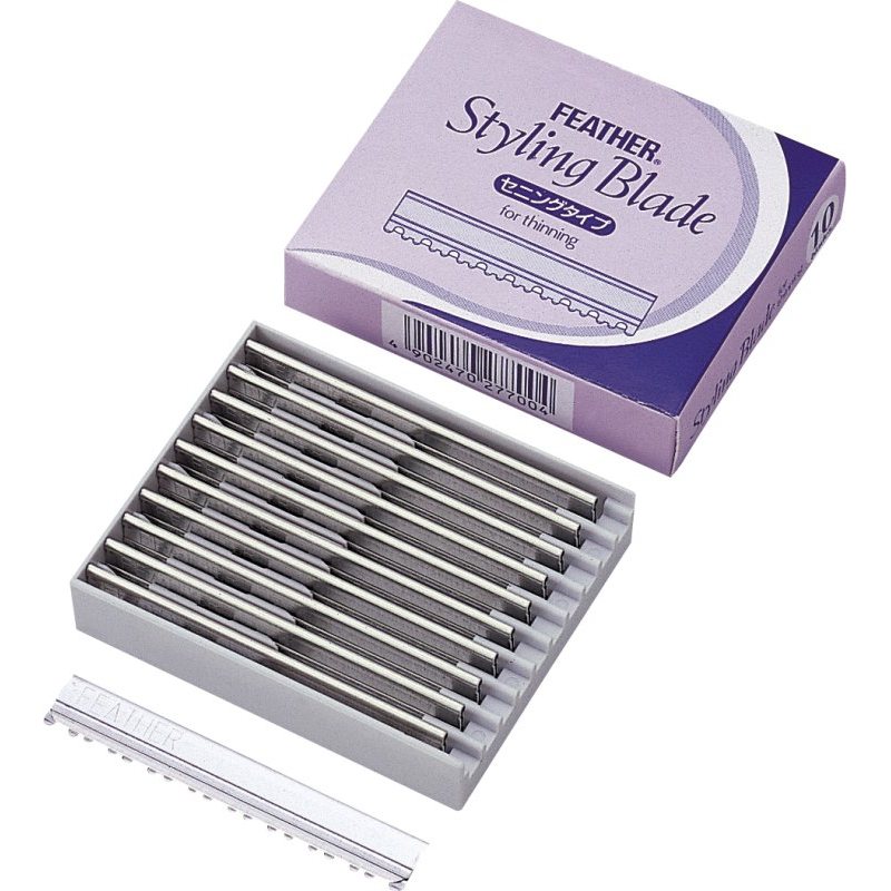 Feather Thinning Type Styling Blades, 10/Pack