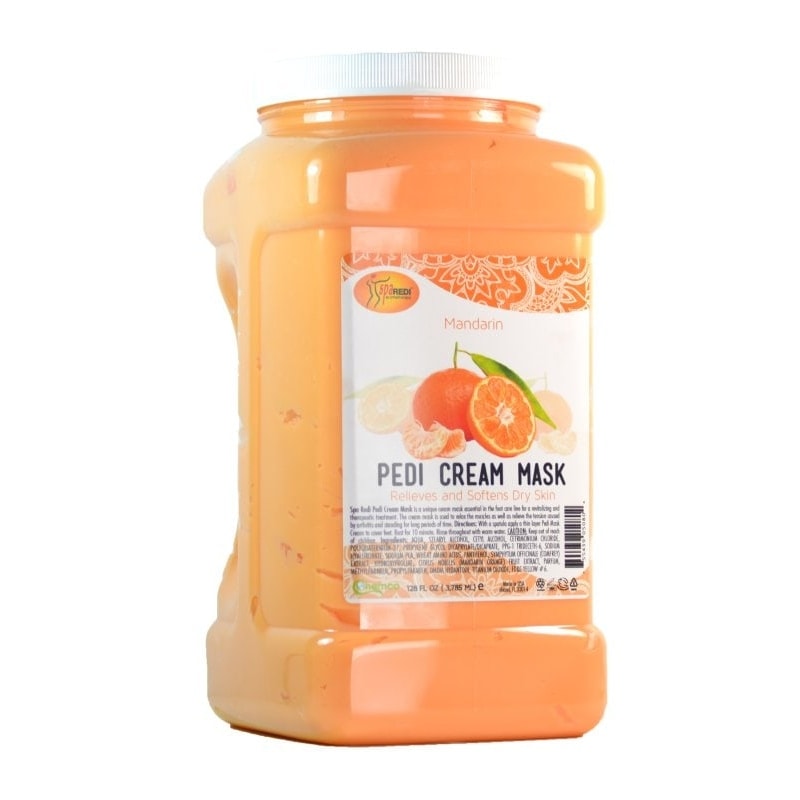 Spa Redi Pedi Mandarin Cream Mask, 3.785 Litre