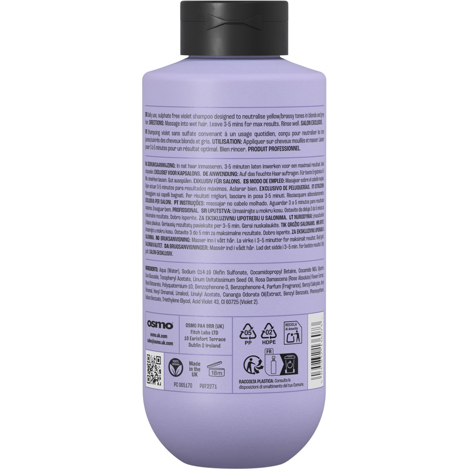 OSMO Daily Blonde Silverising Shampoo - Image 2