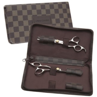 Olivia Garden SilkCut Offset Left-Handed Collection: Scissor, Thinner & Case
