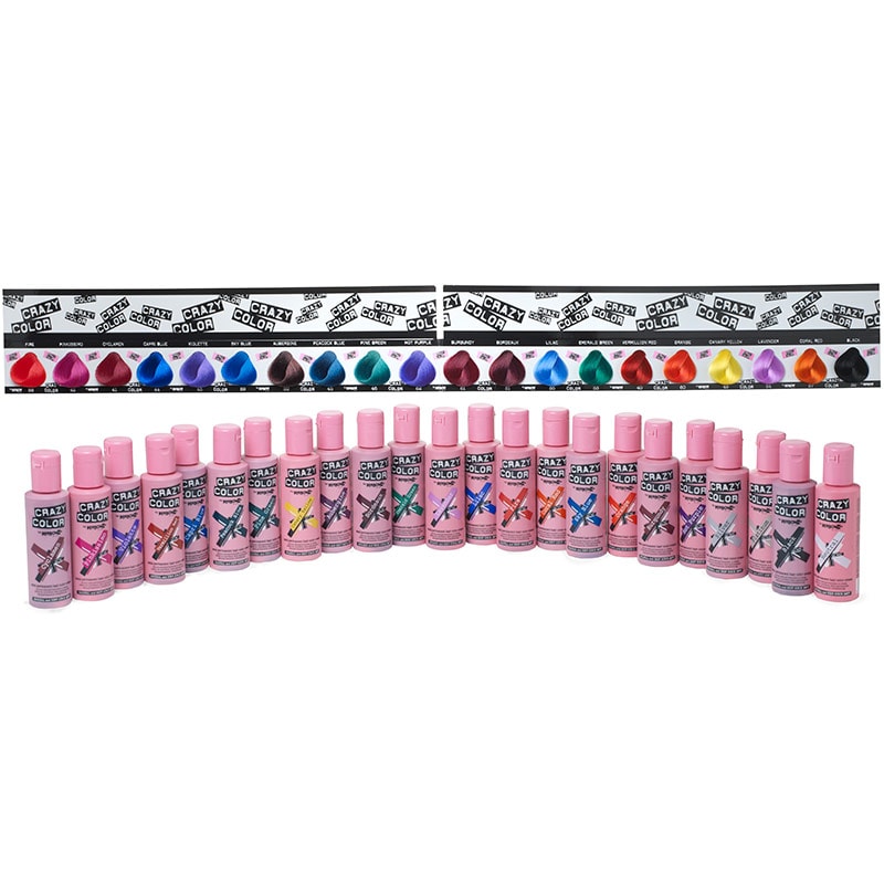 Crazy Color Tufted Shelf Swatch Strip