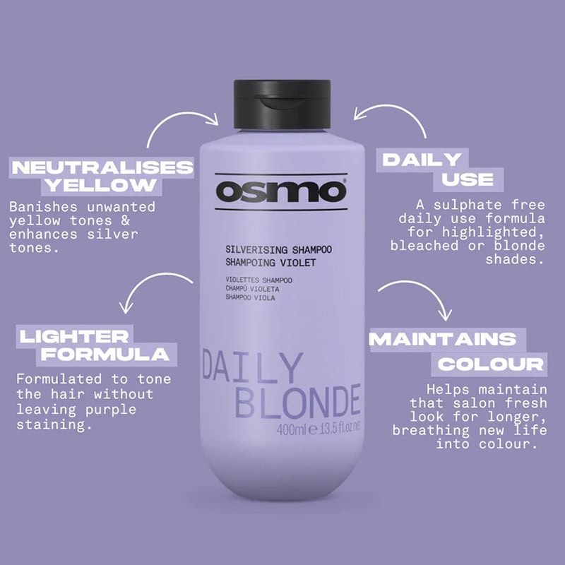 OSMO Daily Blonde Silverising Shampoo - Image 3
