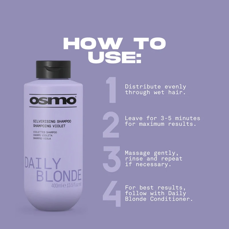 OSMO Daily Blonde Silverising Shampoo - Image 4