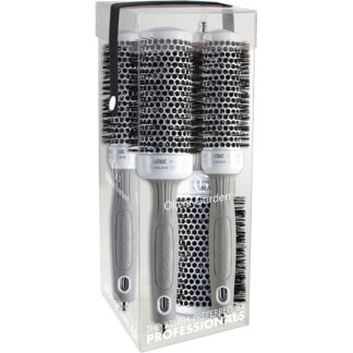 Olivia Garden Ceramic & Ion Thermal Brush Set: 4 Brushes & Clear Box