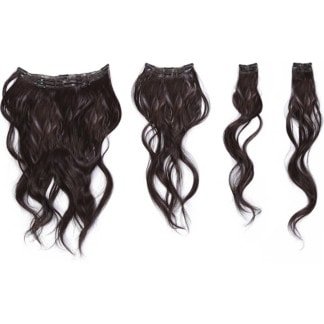 HairUWear Hairdo FineLine Wavy Extension Kit, Synthetic Hair, 22 inch, 4 Pieces