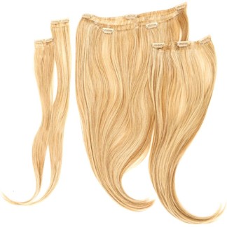HairUWear Hairdo FineLine Straight Extension Kit, Synthetic Hair, 22 inch, 4 Pieces