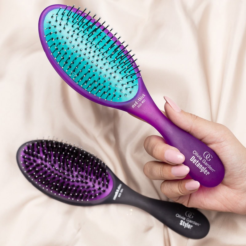 Olivia Garden OG Brush Smooth & Shine Styler Display: 16 Brushes & Stand - Image 7