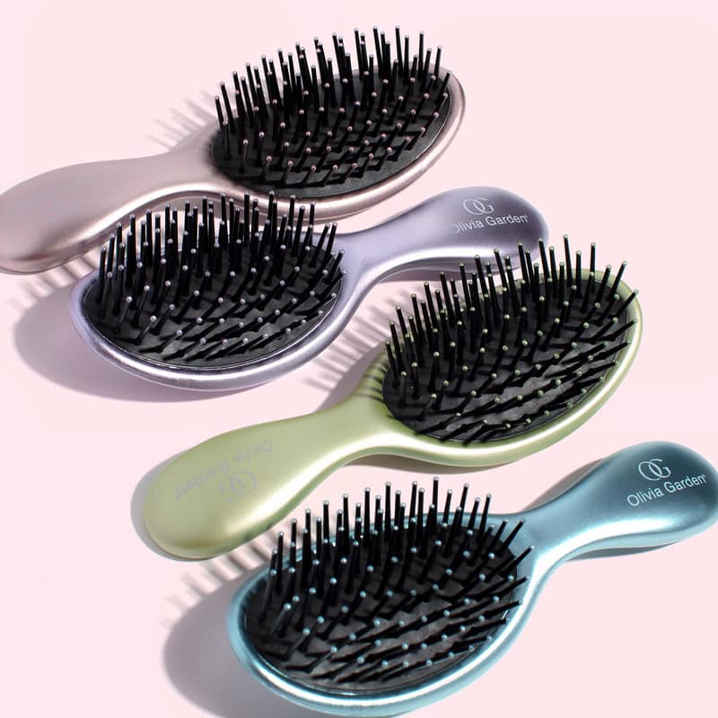 Olivia Garden OG Brush Holiday Ice Mini Brush Display: 12 Brushes & Stand - Image 5