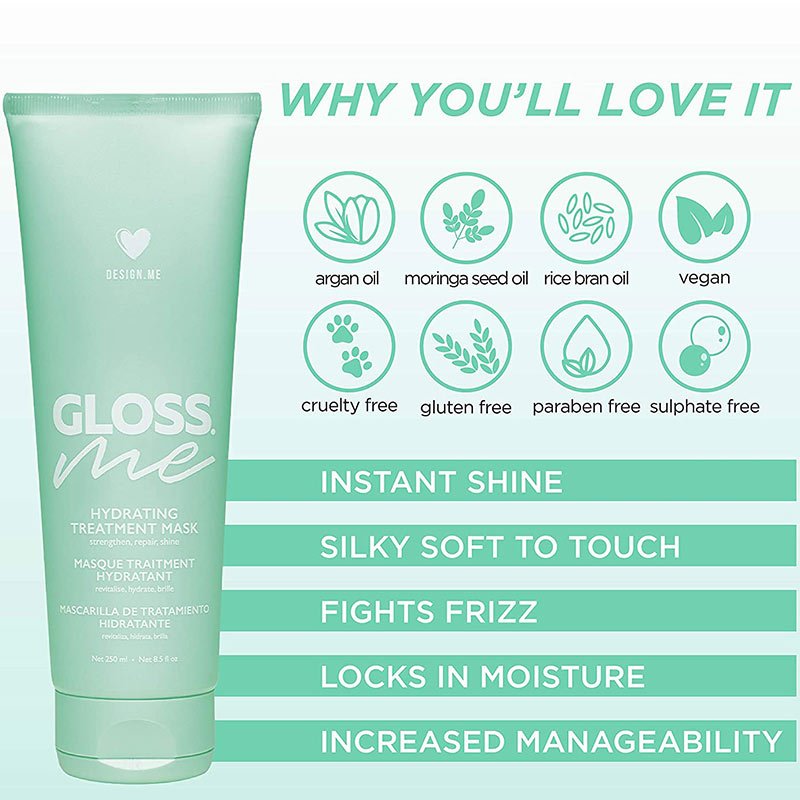DESIGN.ME GLOSS.ME Hydrating Mask, 250ml - Image 12