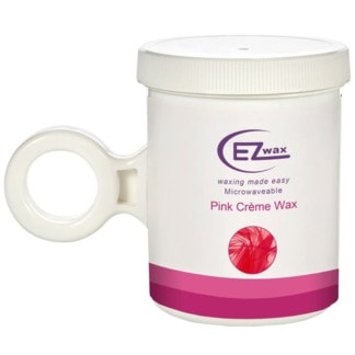 EZ Wax Microwaveable Warm Wax Jar Pink Crème, 236ml
