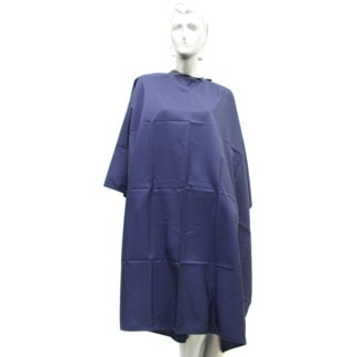 Salon Cape Polyester, Studs, Navy