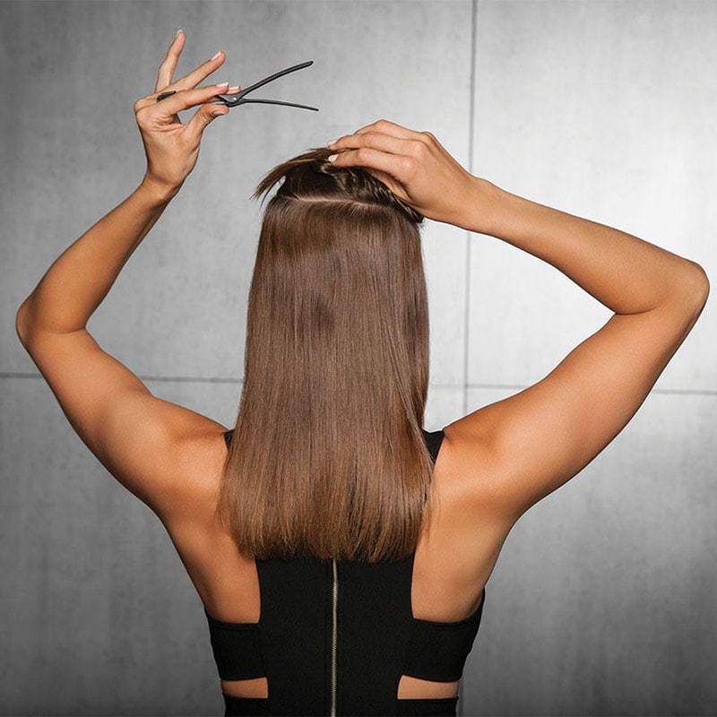 HairUWear Hairdo Straight Extension Kit, Synthetic Hair, 16 inch, 8 Pieces - Image 2
