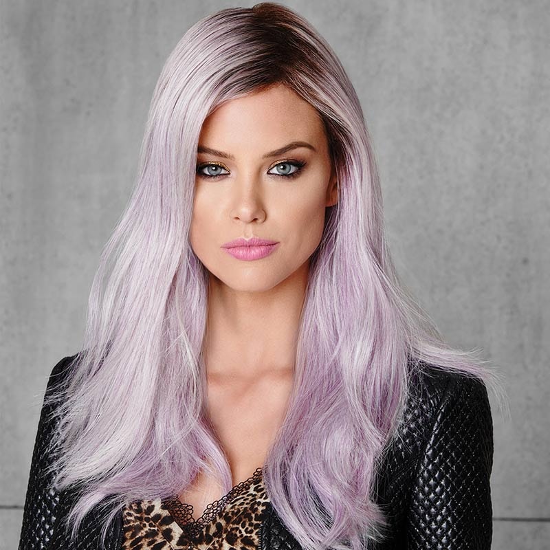 HairUWear Hairdo Wig Fantasy, Synthetic Hair - Lilac Frost (Grey, Purple)