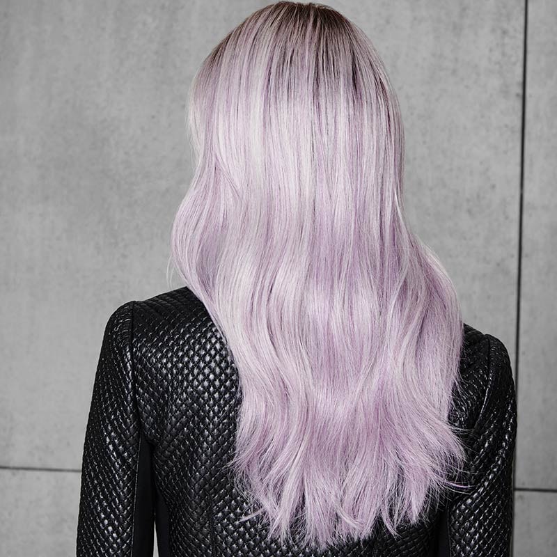 HairUWear Hairdo Wig Fantasy, Synthetic Hair - Lilac Frost (Grey, Purple) - Image 2