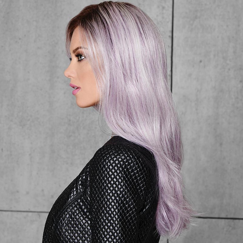 HairUWear Hairdo Wig Fantasy, Synthetic Hair - Lilac Frost (Grey, Purple) - Image 4