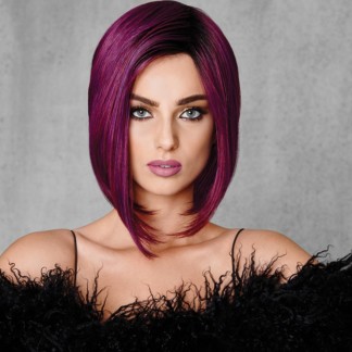 HairUWear Hairdo Wig Fantasy, Synthetic Hair - Midnight Berry (Deep Purple)