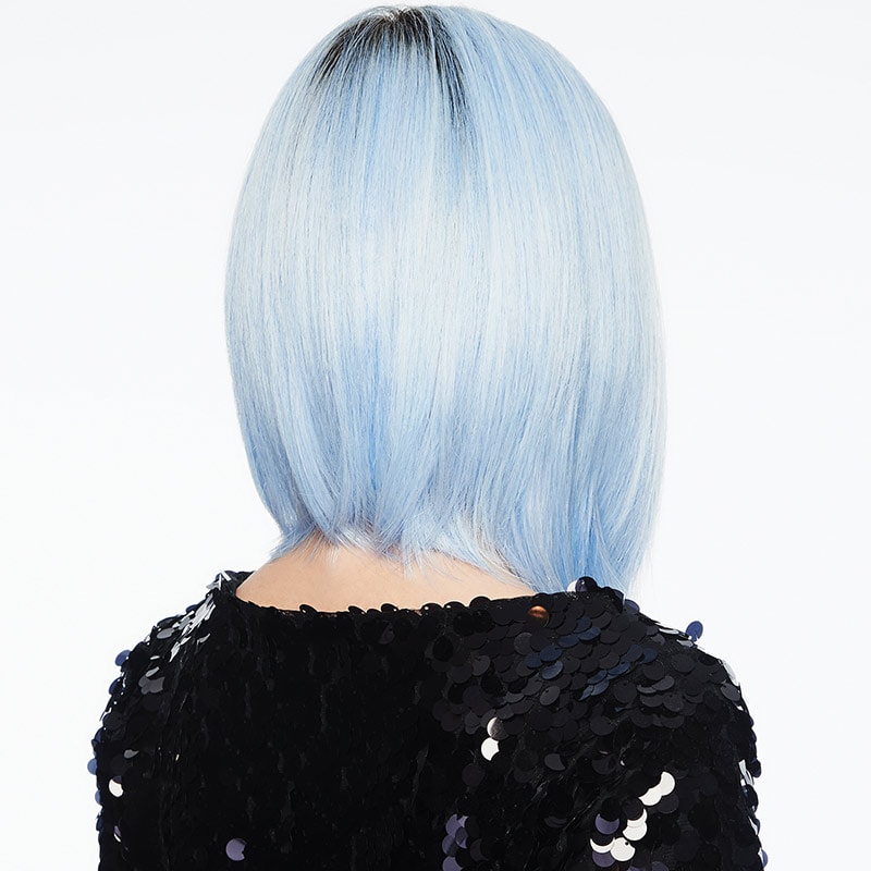 HairUWear Hairdo Wig Fantasy, Synthetic Hair - Out Of The Blue (Rooted, Light Blue) - Image 2