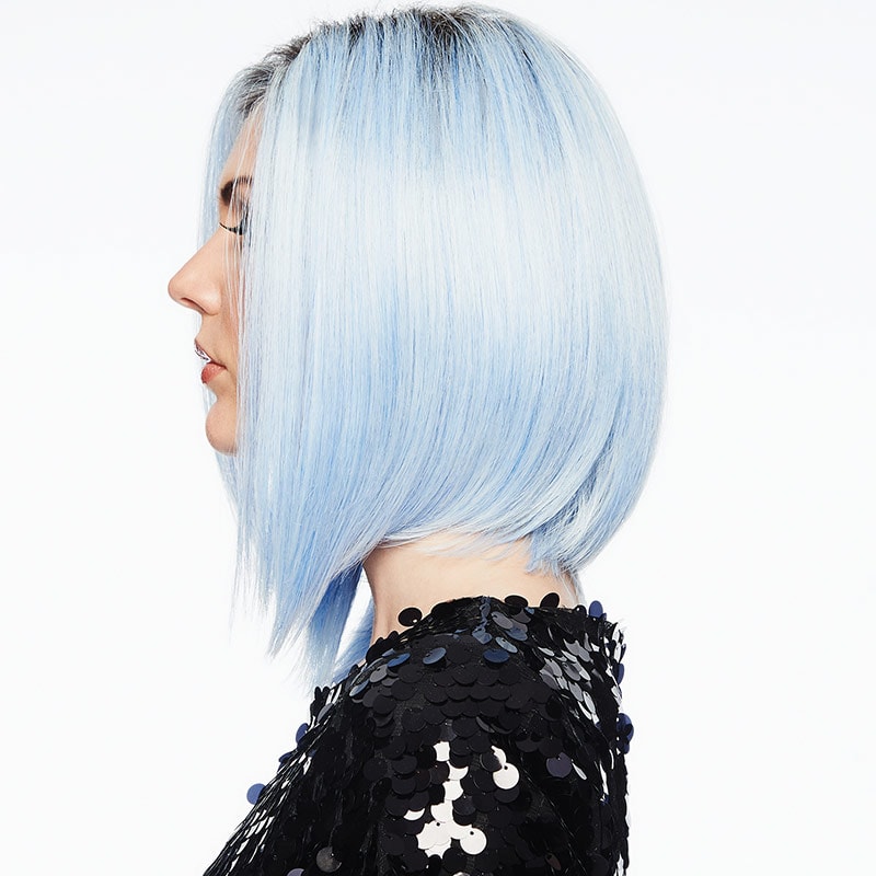 HairUWear Hairdo Wig Fantasy, Synthetic Hair - Out Of The Blue (Rooted, Light Blue) - Image 4