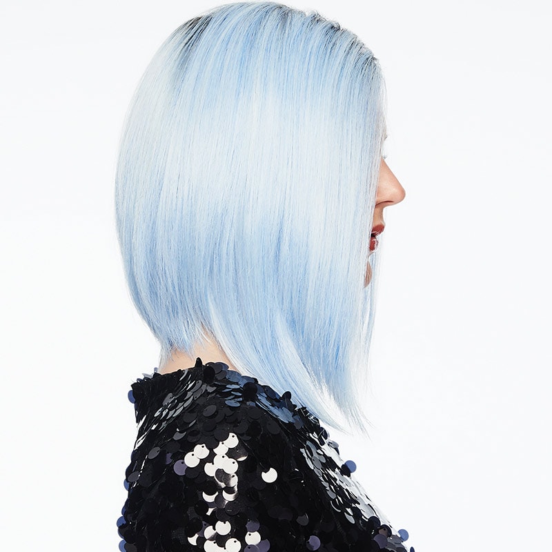 HairUWear Hairdo Wig Fantasy, Synthetic Hair - Out Of The Blue (Rooted, Light Blue) - Image 3