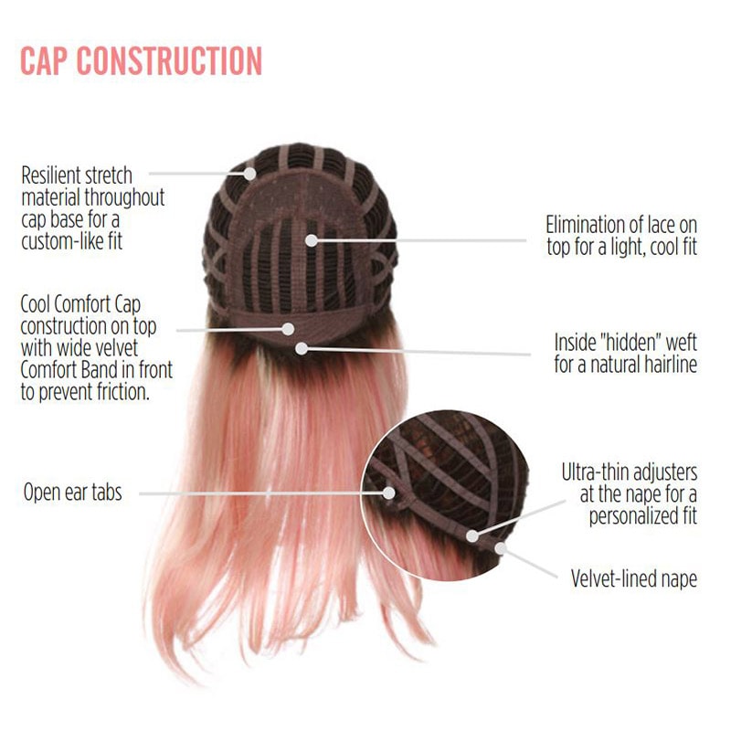 HairUWear Hairdo Wig Fantasy, Synthetic Hair - Pinky Promise (Rooted, Pink) - Image 8