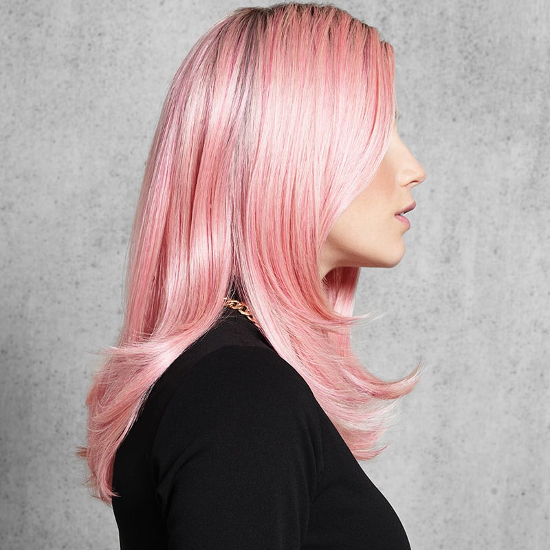 HairUWear Hairdo Wig Fantasy, Synthetic Hair - Pinky Promise (Rooted, Pink) - Image 3