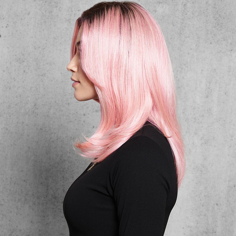 HairUWear Hairdo Wig Fantasy, Synthetic Hair - Pinky Promise (Rooted, Pink) - Image 4