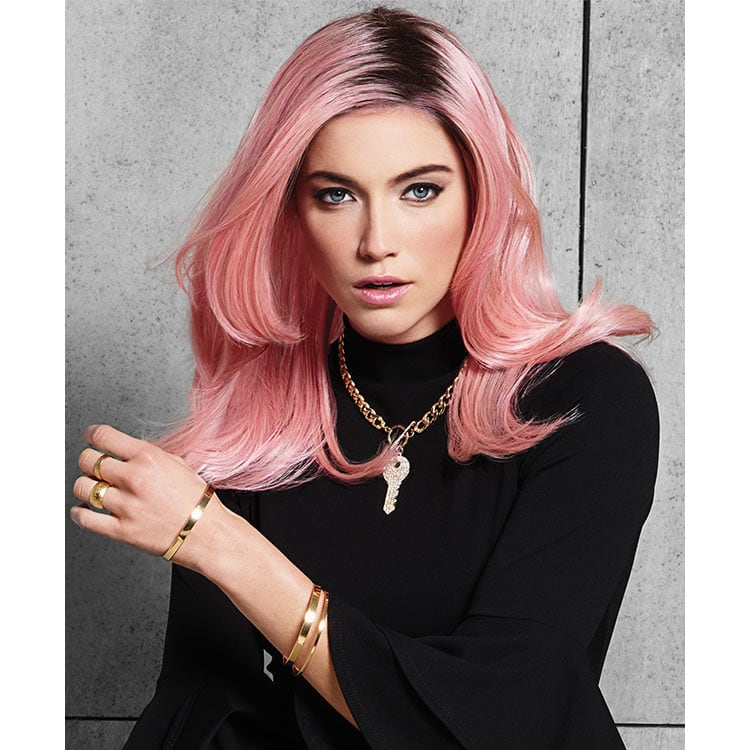 HairUWear Hairdo Wig Fantasy, Synthetic Hair - Pinky Promise (Rooted, Pink) - Image 6