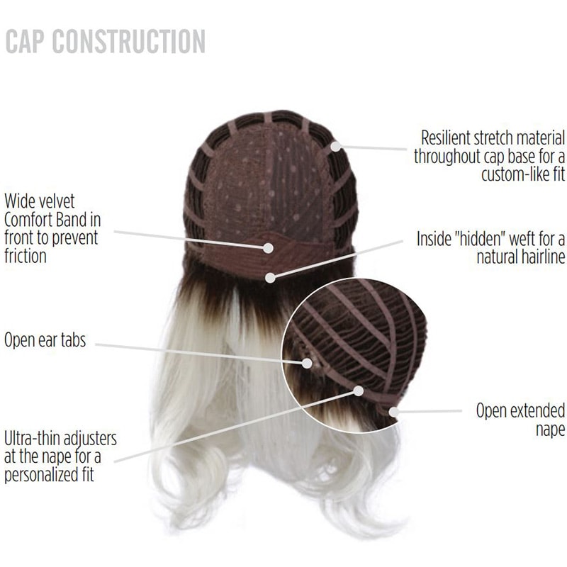 HairUWear Hairdo Wig Fantasy, Synthetic Hair - Whiteout (Rooted, Platinum) - Image 6
