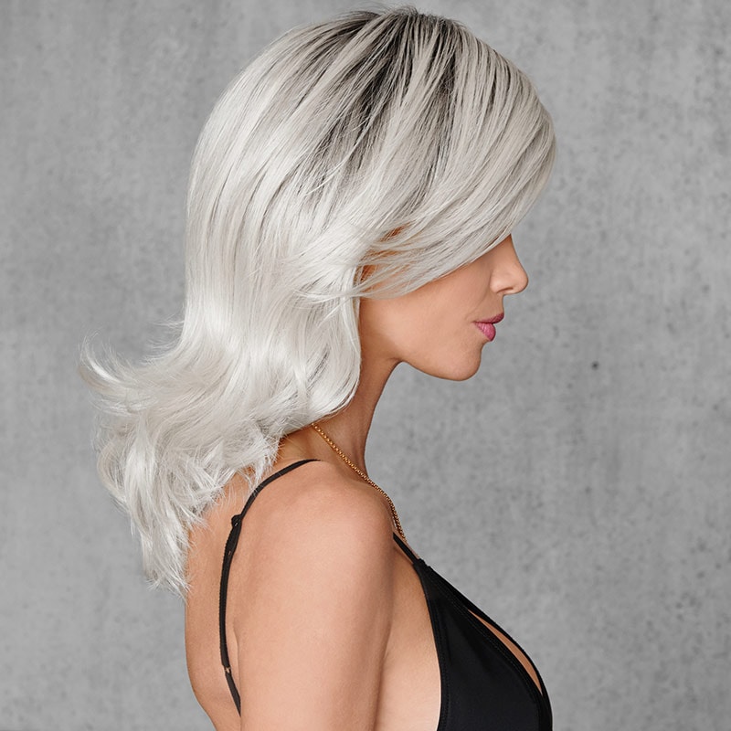 HairUWear Hairdo Wig Fantasy, Synthetic Hair - Whiteout (Rooted, Platinum) - Image 4