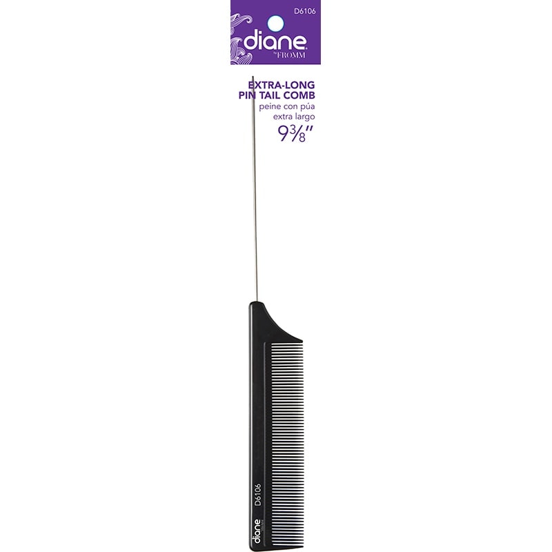 Diane Extra Long Pin Tail Comb, 9.75 inch