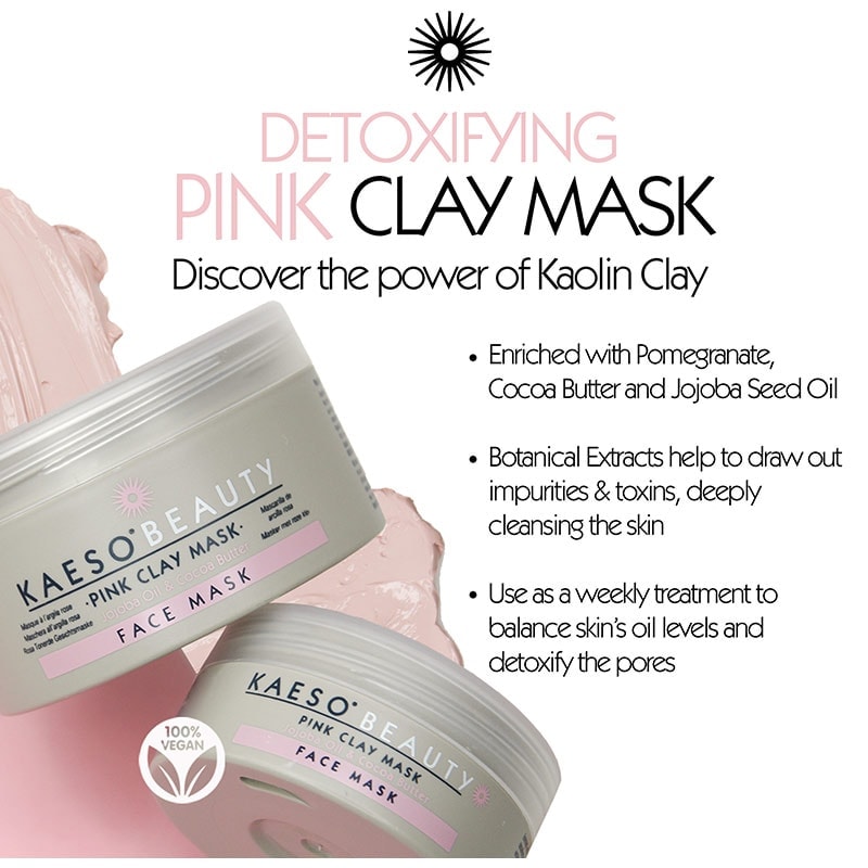 Kaeso Pink Clay Mask, 95ml - Image 2