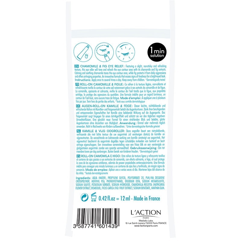 L'Action Paris Toning Chamomile & Fig Eye Relief Stick, 4g - Image 3