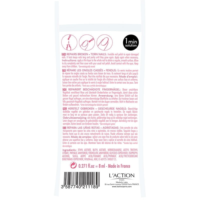 L'Action Paris Quick Fix Nail Repairer, 8ml - Image 3