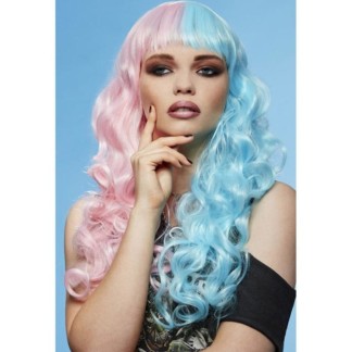 Manic Panic Long Cut Siren™ Synthetic Hair Wig - Cotton Candy Angel™