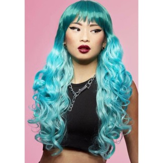 Manic Panic Long Cut Siren™ Synthetic Hair Wig - Mermaid™ Ombre