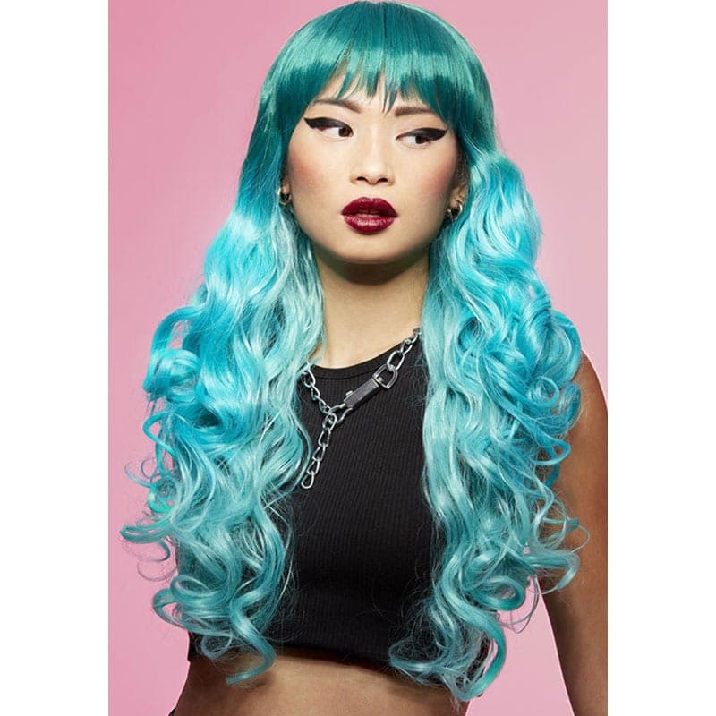 Manic Panic Long Cut Siren™ Synthetic Hair Wig - Mermaid™ Ombre