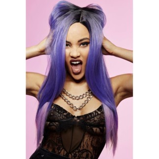 Manic Panic Long Cut Super Vixen™ Synthetic Hair Wig - Amethyst Ombre™