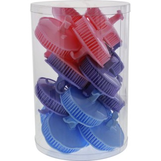 Palm Scalp Massager Brushes, Assorted Colours, 32/Tub