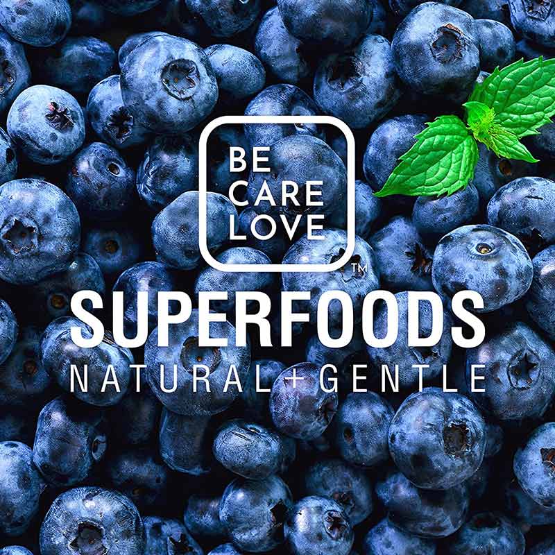 Be Care Love SuperFoods Natural & Gentle Fresh-Pressed Very Blueberry Cherry Smothing Conditioner, 355ml - Image 2