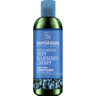 Be Care Love SuperFoods Natural & Gentle Fresh-Pressed Very Blueberry Cherry Smothing Conditioner, 355ml