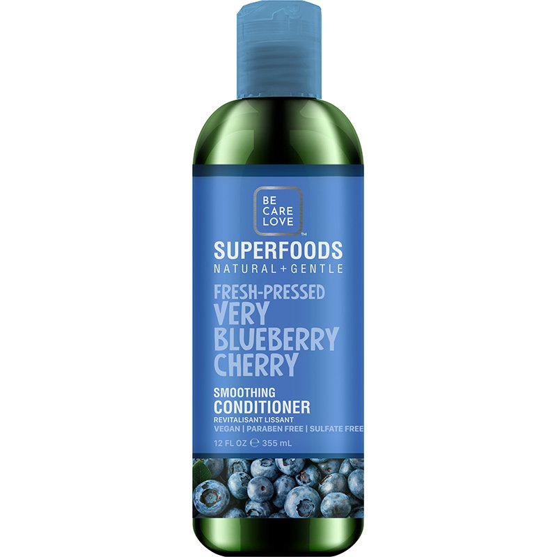 Be Care Love SuperFoods Natural & Gentle Fresh-Pressed Very Blueberry Cherry Smothing Conditioner, 355ml