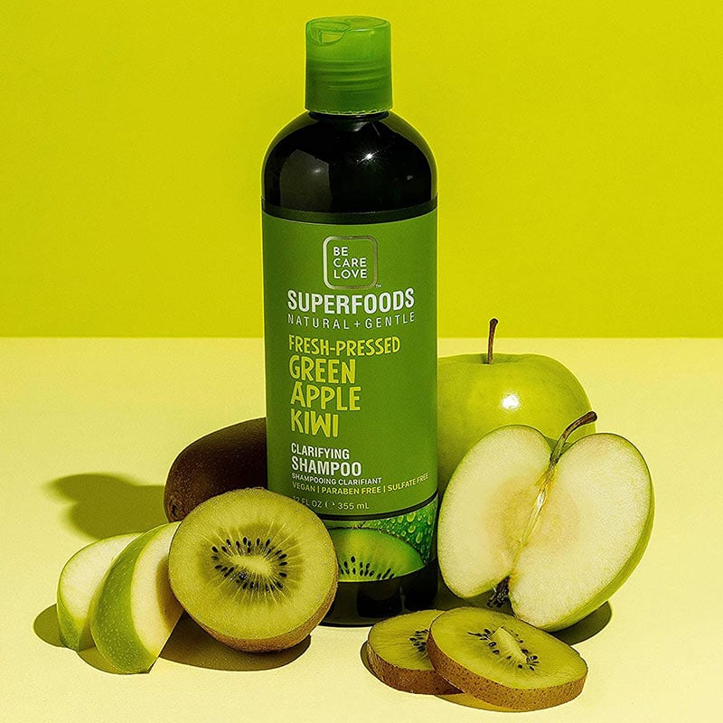 Be Care Love SuperFoods Natural & Gentle Fresh-Pressed Green Apple Kiwi Detangling Conditioner, 355ml - Image 2