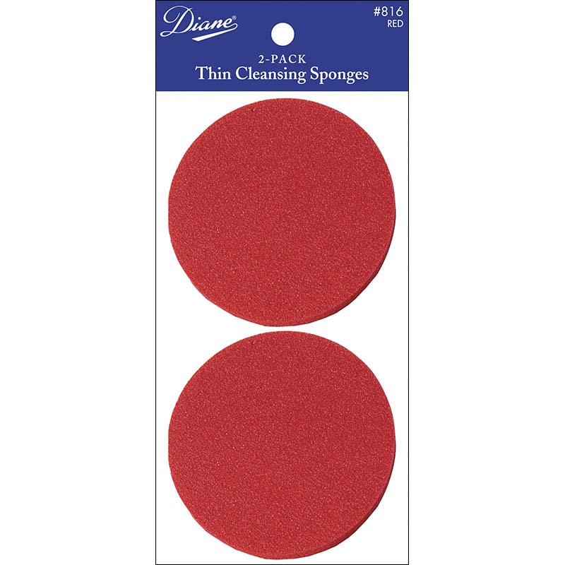 Diane Thin Cleansing Sponge, 2/Pack