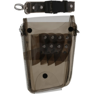 Scissor Pouch Black/Clear Vinyl, Empty