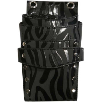 Scissor Pouch Black Zebra, PVC, Empty