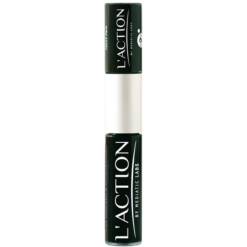 L'Action Paris Bye Bye Grey Hair Eyelash & Eyebrow Mascara, Black, 6ml