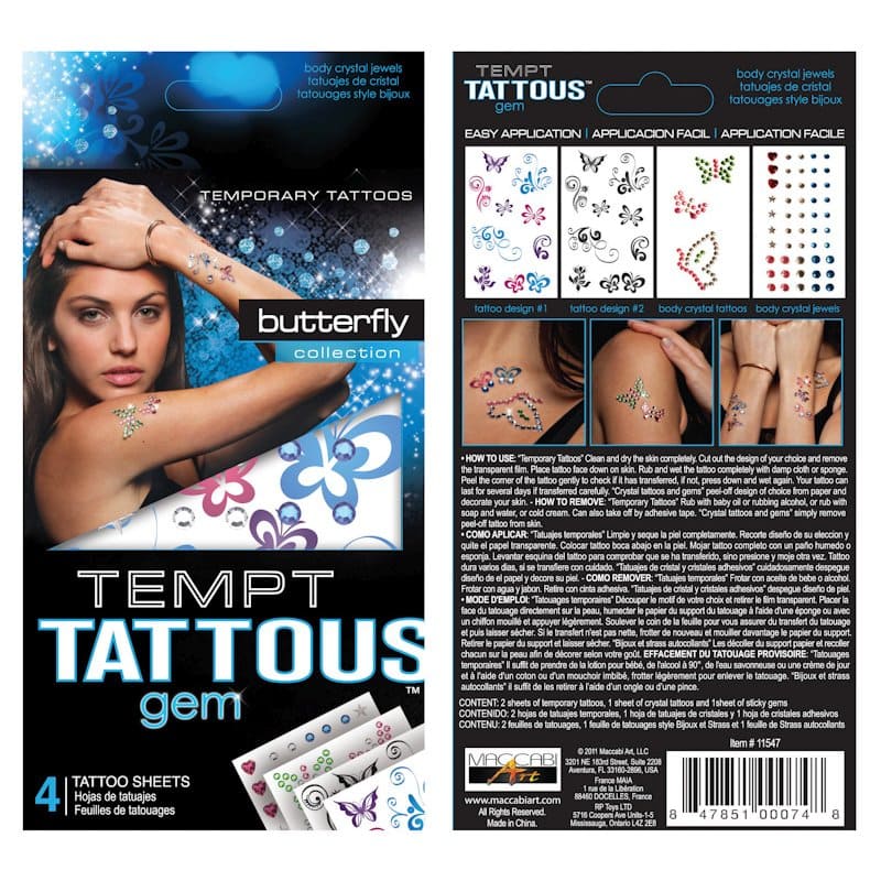 Stargazer Temporary Tattoos, 4/Pack