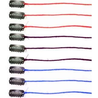EMMA Synthetic Clip-On Dreadlock 3 Piece Strands, 35cm