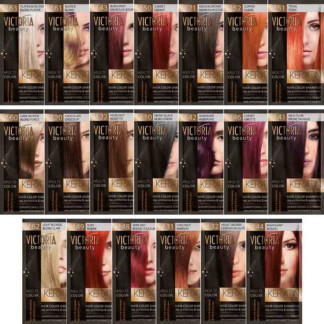Victoria Beauty Keratin Therapy Multi-Colour Hair Shampoo Stand, 144 Pieces